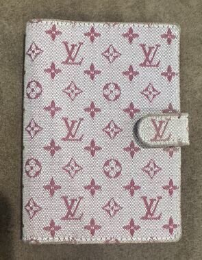 Louis Vuitton Mini Lin Agenda PM Cherry Pink Monogram Planner Cover CA1012
